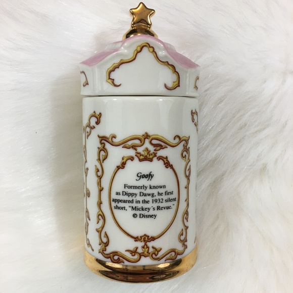 LENOX Vtg Disney Spice Jar Collection 1995 Goofy Porcelain Spice Jar Horseradish - Picture 3 of 7